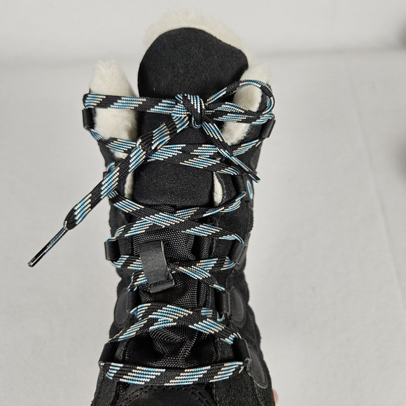 Merrell Heidi Waterproof Suede Sherpa Womens Snow Boot Winter Black 5 Size 36 - Picture 11 of 16